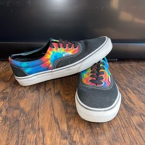Vans Unisex old skools black tie dye!